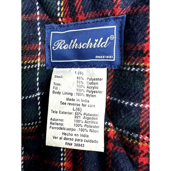 Rothschild Lined Vest Size Large Black Excellent‎ Condition! - Picture 7 of 7